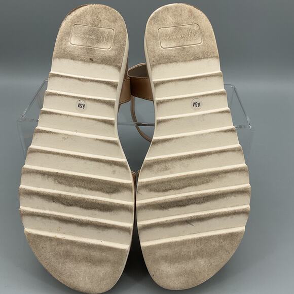 Giani Bernini Women’s Constancia Ankle Strap Wedge Sandals Beige Size 8.5 - Picture 8 of 10